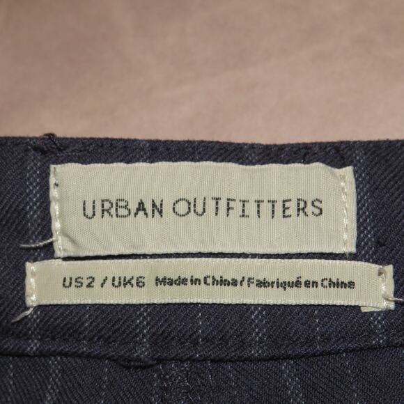 Urban Outfitters Navy Pinstripe Trousers - Picture 8 of 9